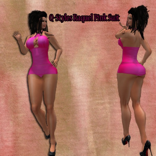 Q-Styles Raquel Pink Suit