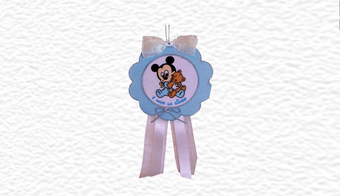 Mickey blue bow