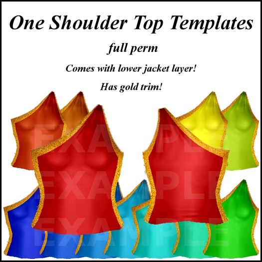 Eternal Creativity ~ Off Shoulder top templates pack 1