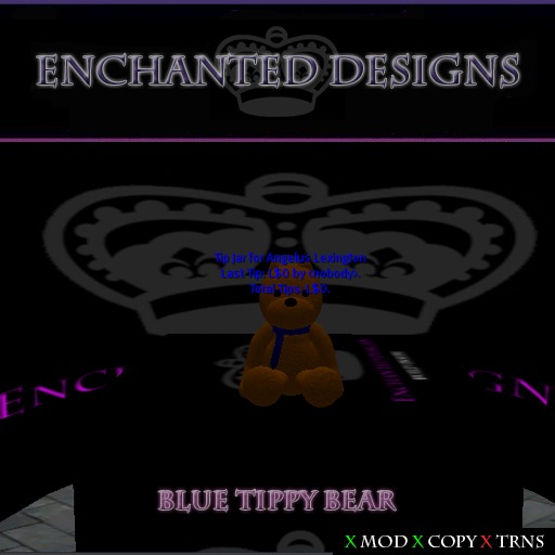 Enchanted Designs - Blue Tippy Bear