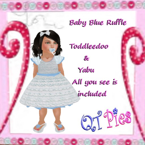 ~QT Pies~ Baby Blue Ruffle Dress