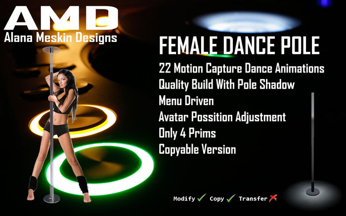 AMD - Female Dance Pole Copyable