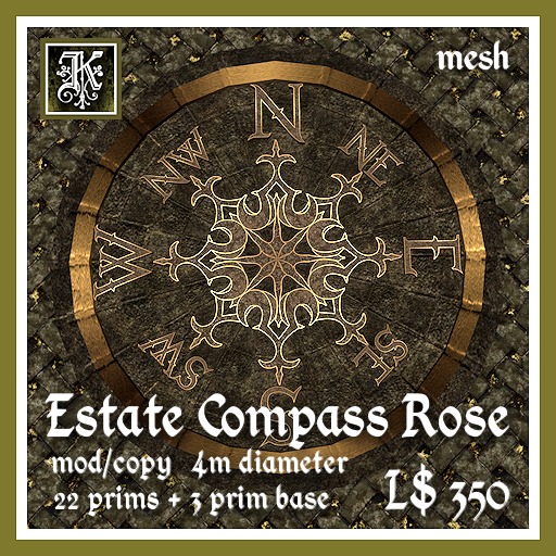 *Kismet* Estate Compass Rose (mesh)