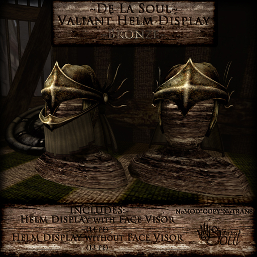 DLS~ Valiant Helm Display - Bronze