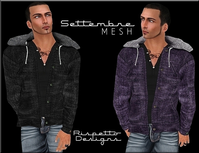 Rispetto Designs - Settembre MESH Jackets - Black & Plum
