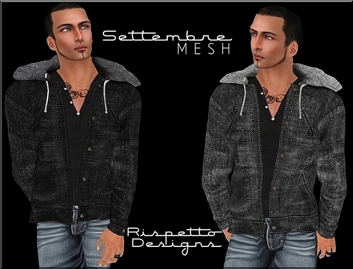 Rispetto Designs - Settembre MESH Jackets - Black & Grey