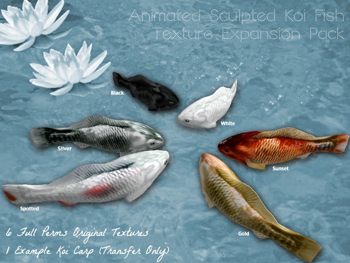 Animating Koi - Texture Expansion Pack (Full Perms) 1.1 