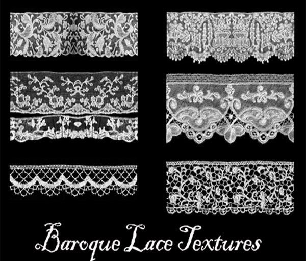 6 Baroque Lace Textures
