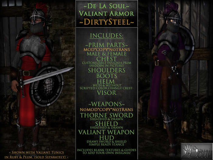 DLS~ Valiant Armor - DirtySteel