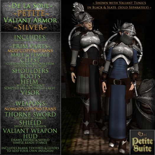 DLS~Petite~Valiant Armor - Silver
