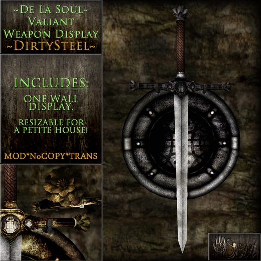 DLS~Display Thorn Sword & Shield - DirtySteel