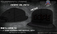 [UnderDogs] - SnapBack - Dope Black - MESH (Brim Up/Down)