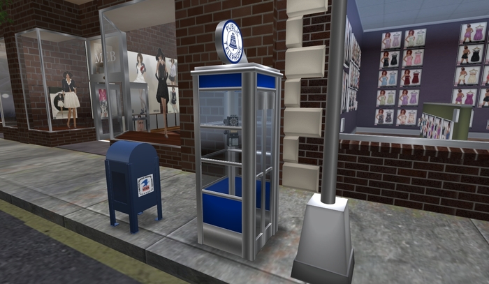 Vintage Phone Booth (Blue)