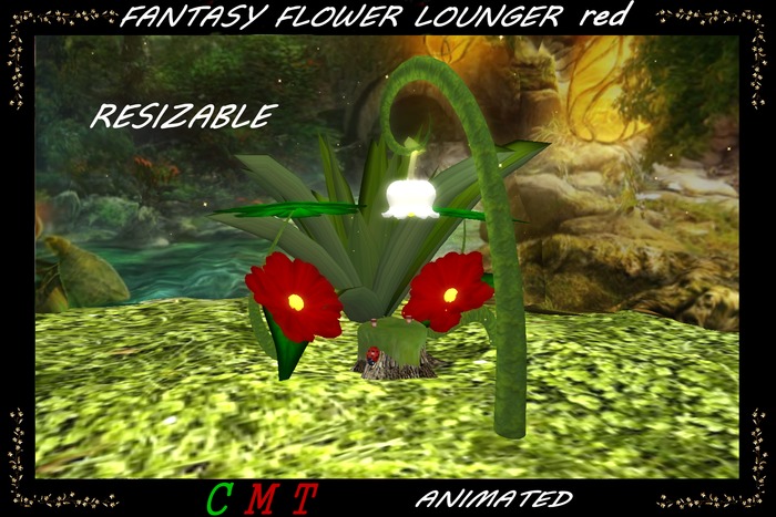 FANTASY FLOWER LOUNGER SET red for "PETITES"