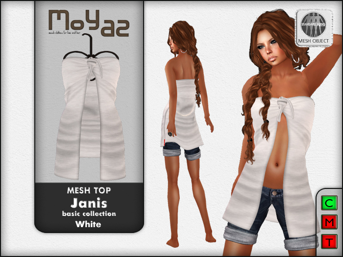 Janis Mesh Top White