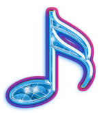 Neon Music Note 2 Soft Glow