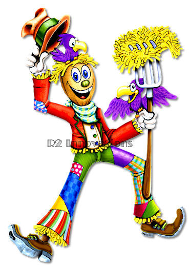 Fall Scarecrow Wall Window Door Cling