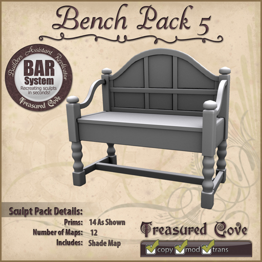 -TC- Bench Pack 5 Clearance Priced