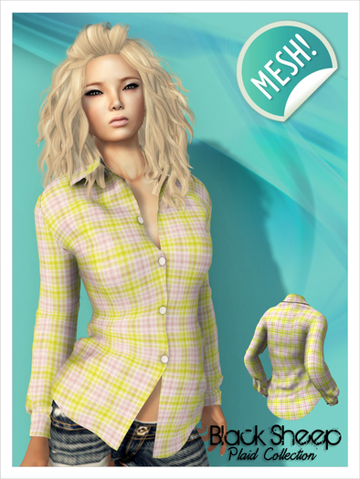 [BS] Plaid Shirt - Yellow