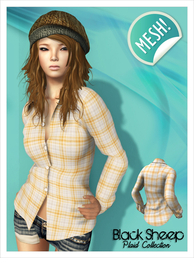[BS] Plaid Shirt - Orange