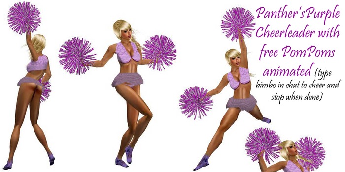 Panther's Purple Cheerleader
