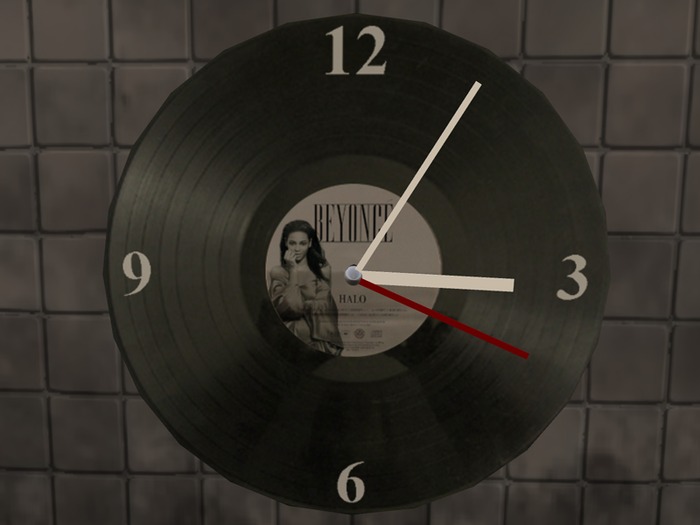 Second Life Marketplace - *CM* vinyl clock