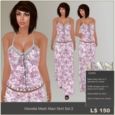 G&N Quality Design Vienetta Mesh Maxi Skirt Set 2 (Copy Version)
