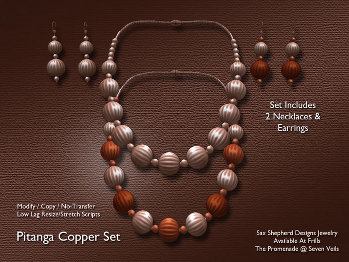!SSD ~ Frills ~ Pitanga Jewelry Set ~ Mixed Copper