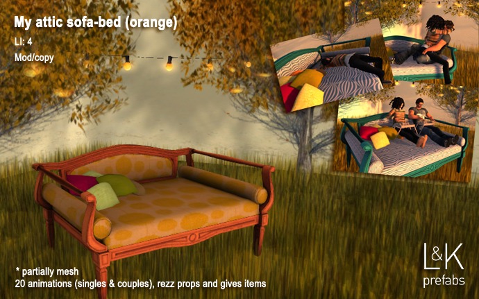 L&K - My attic sofa-bed (orange)