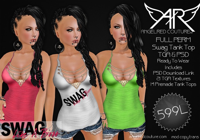 AngelRED - FULL PERM Swag Tank Top
