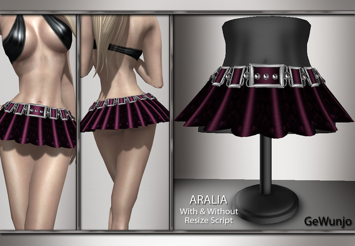 GeWunjo : ARALIA pink skirt