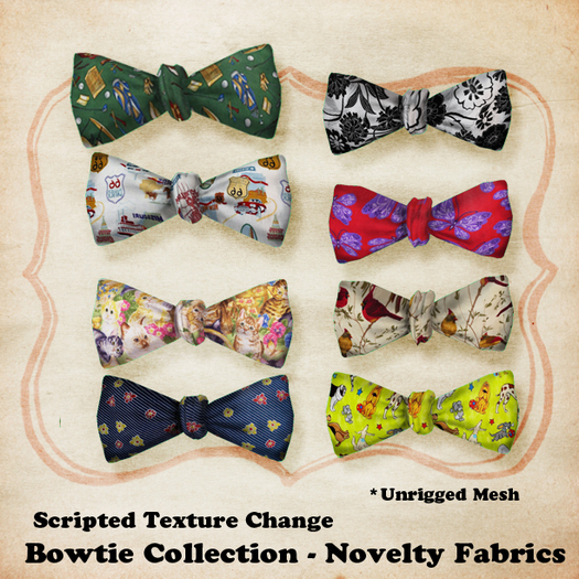 (W) Bow Tie - Novelty Fabrics