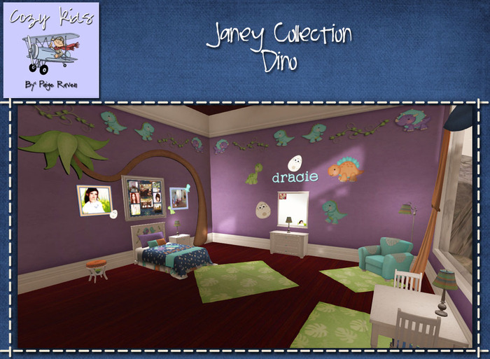 Janey Collection Dino ~ Complete Bedroom Set