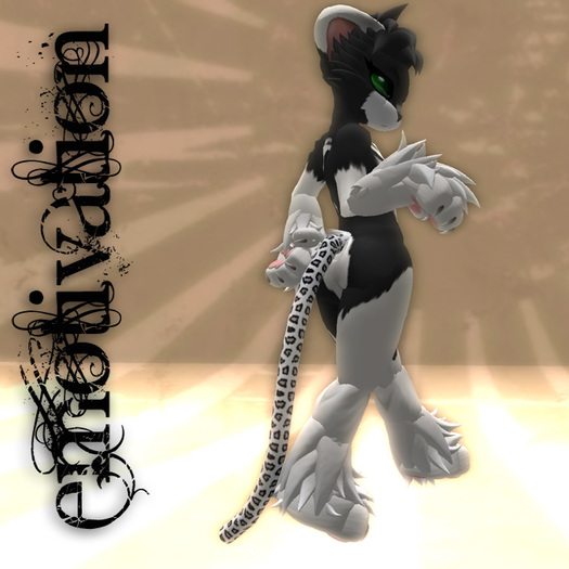 [-e-] emotivation Slim Neko Tail - Cheetah Spots