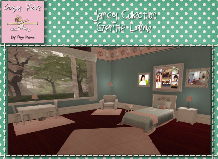 Janey Collection Gentle Lamb ~ Complete Bedroom Set