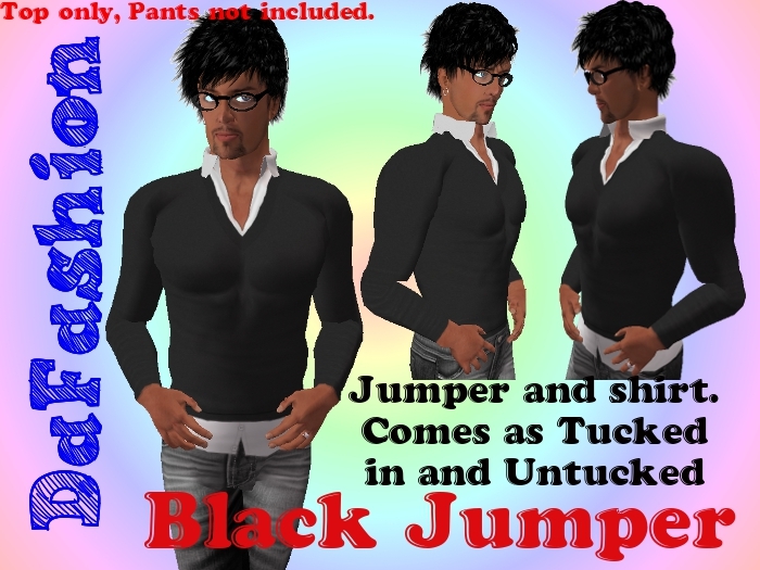 DaFashion Mens Jumper Black