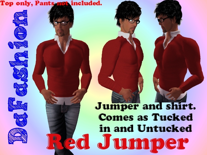 DaFashion Mens Jumper Red