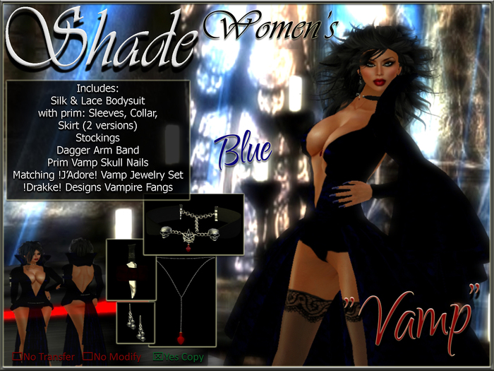 !SHADE! "Vamp" Women's Blue