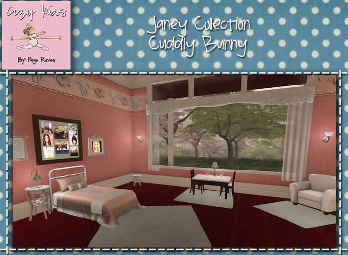 Janey Collection ~ Cuddly Bunny ~ Complete Bedroom Set