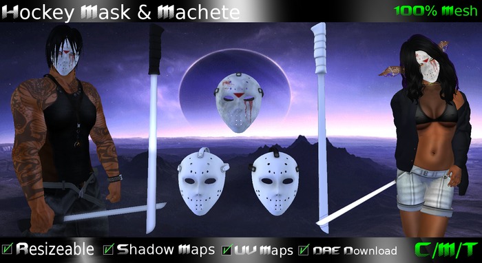 EVO - Hockey Mask & Machete Boxed 