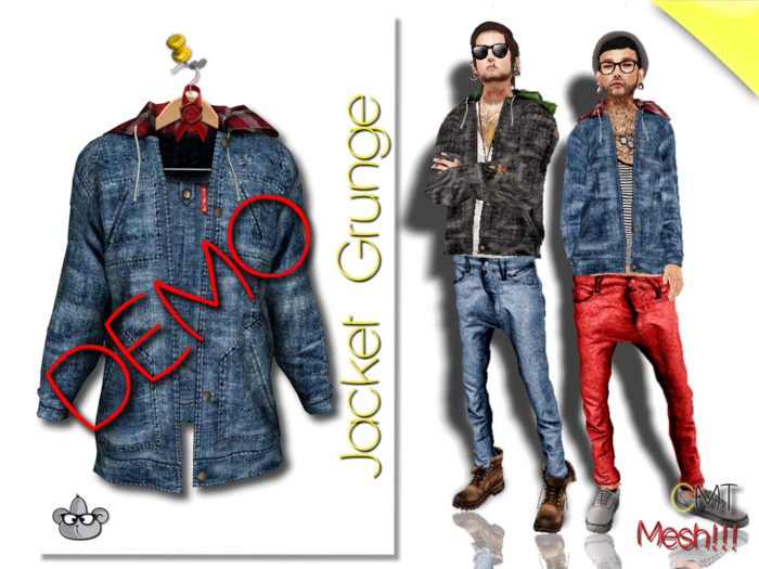 .::[NerdMonkey*Clothes] - [Grunge jacket DEMO]::. 