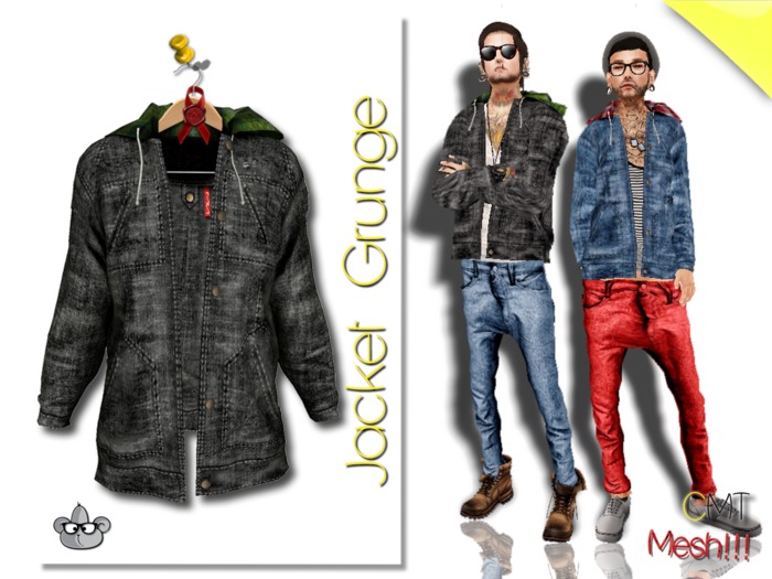 .::[NerdMonkey*Clothes] - [Grunge jacket black]::. 