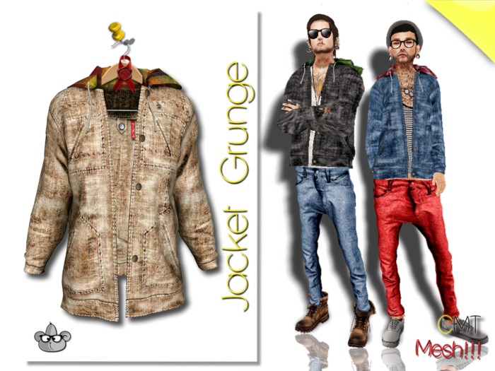 .::[NerdMonkey*Clothes] - [Grunge jacket brown]::. 