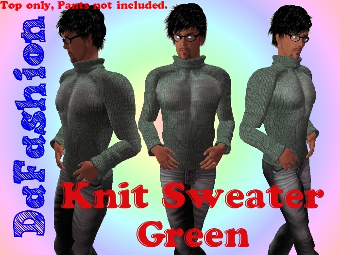 DaFashion Knit Sweater Green
