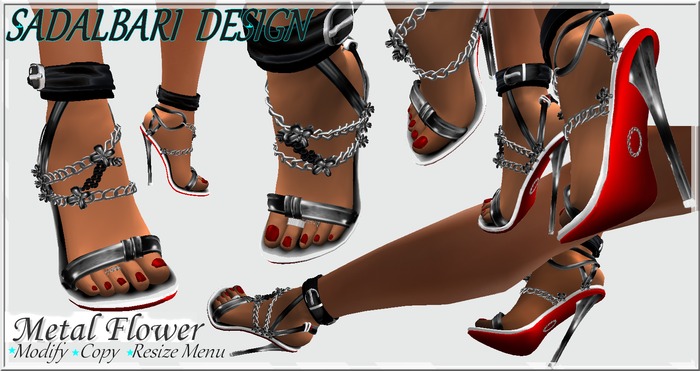 Shoe Metal Flower/Female**