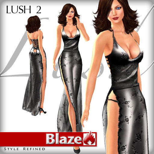 Blaze* Lush2 Gown - Black *copy/mod*