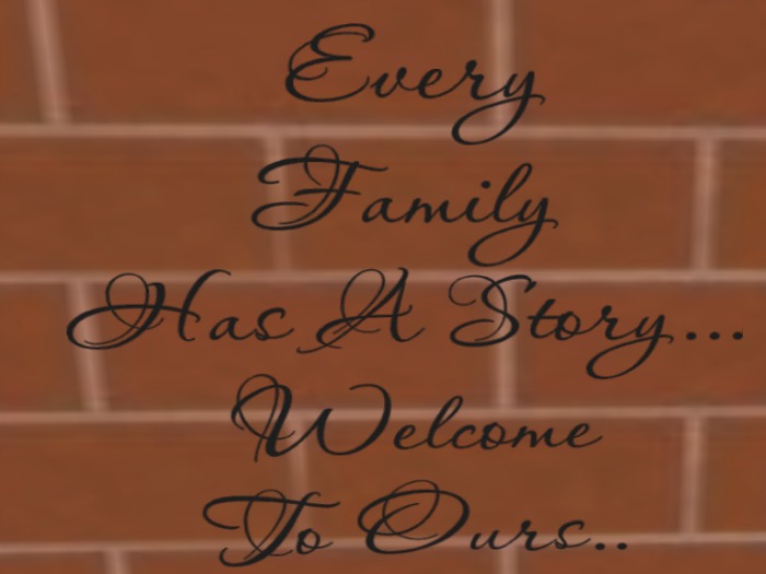 family story wall decal