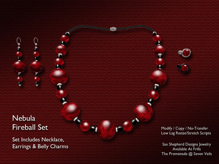 !SSD ~ Frills ~ Nebula Jewelry Set (Fireball)