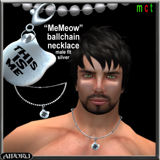 AIDORU meMeow necklace for him