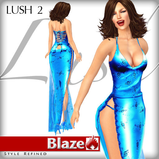 Blaze* Lush2 Gown - Aqua *copy/mod*
